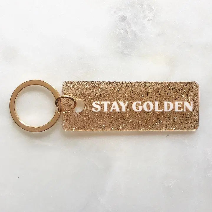 Stay Golden Keychain