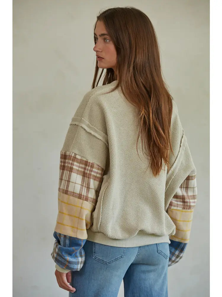Urban Pattern Sleeves Top