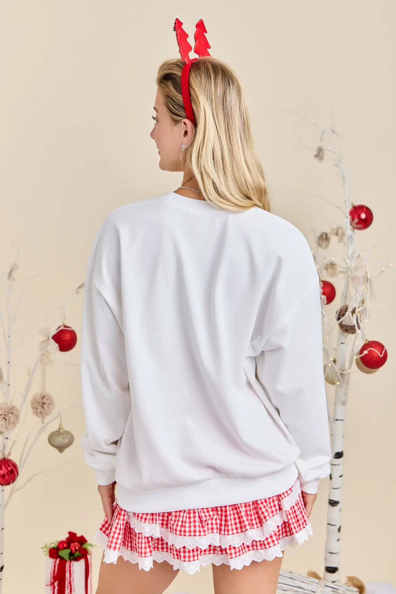 Holly Jolly Patchwork Crewneck