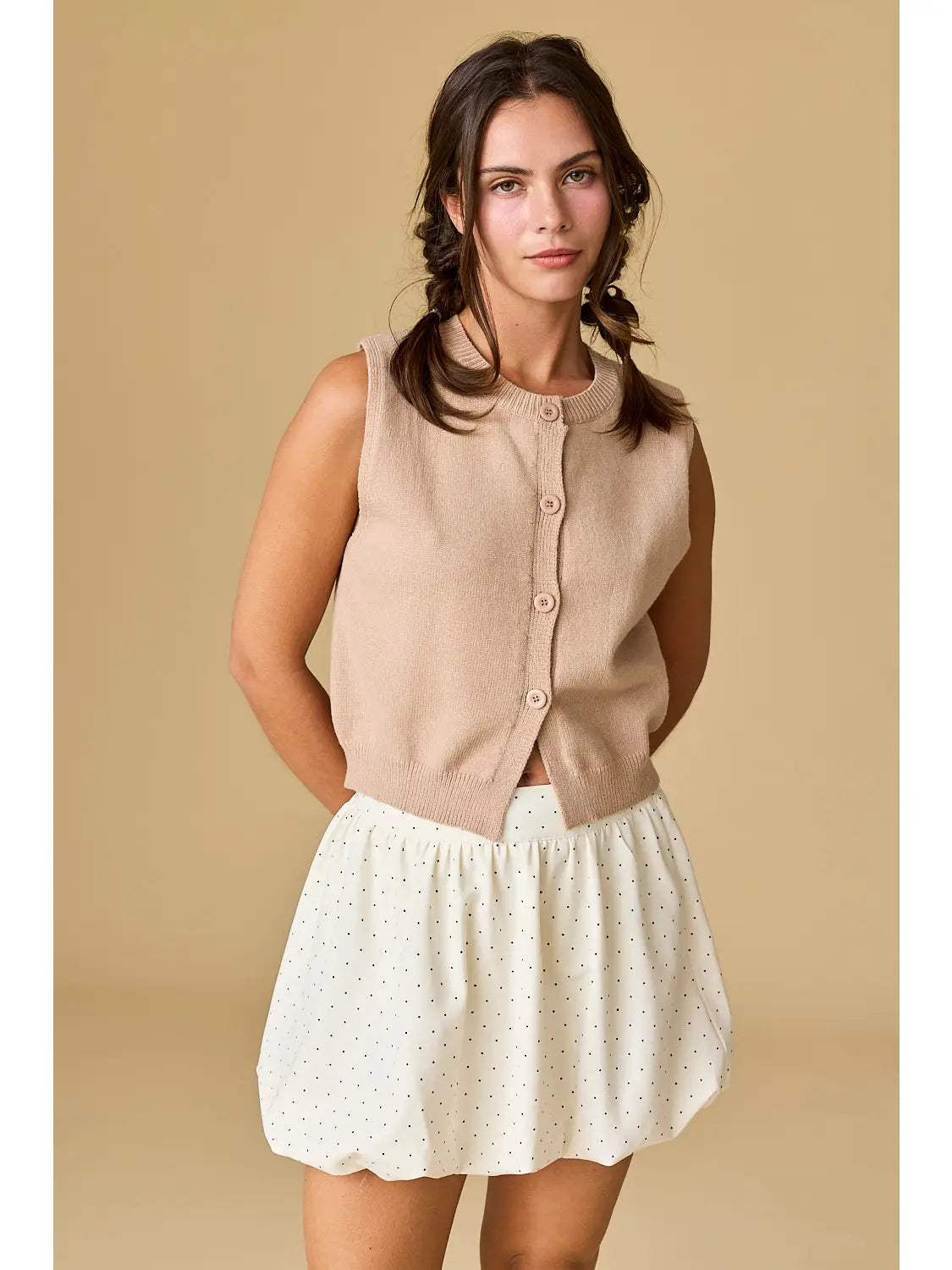 Blaire Polka Dot Bubble Hem Skirt