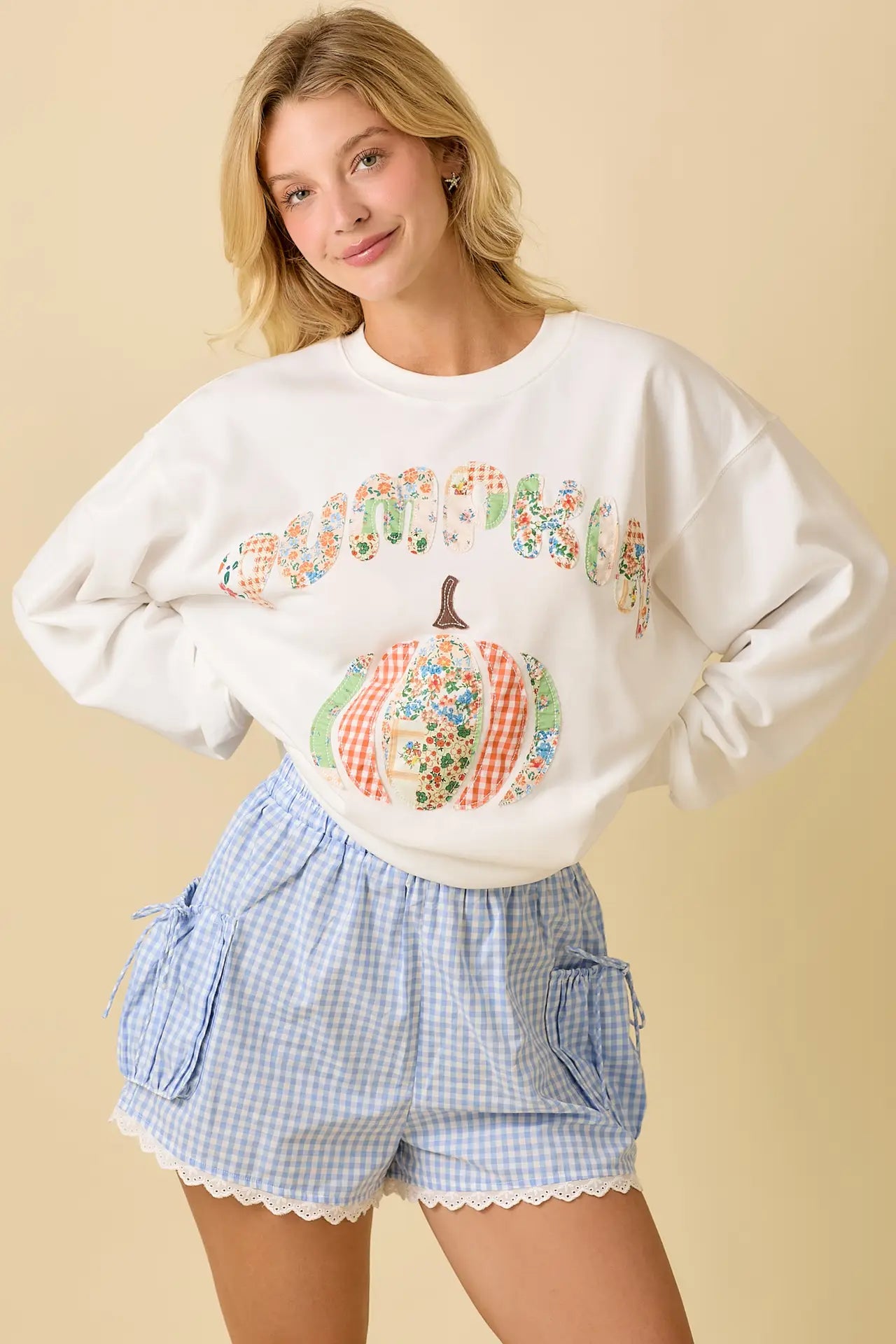 Pumpkin Patchwork Sweatshirt