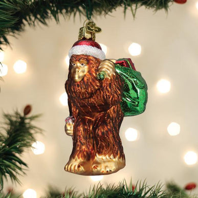 Glass Santa Ornaments