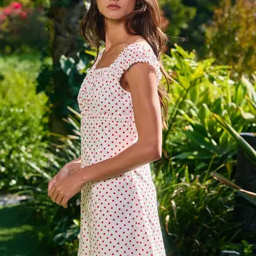 Sweet Polka Dot Mini Dress