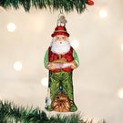 Glass Santa Ornaments