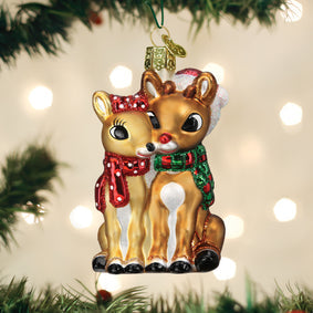 Glass Christmas Character Ornaments