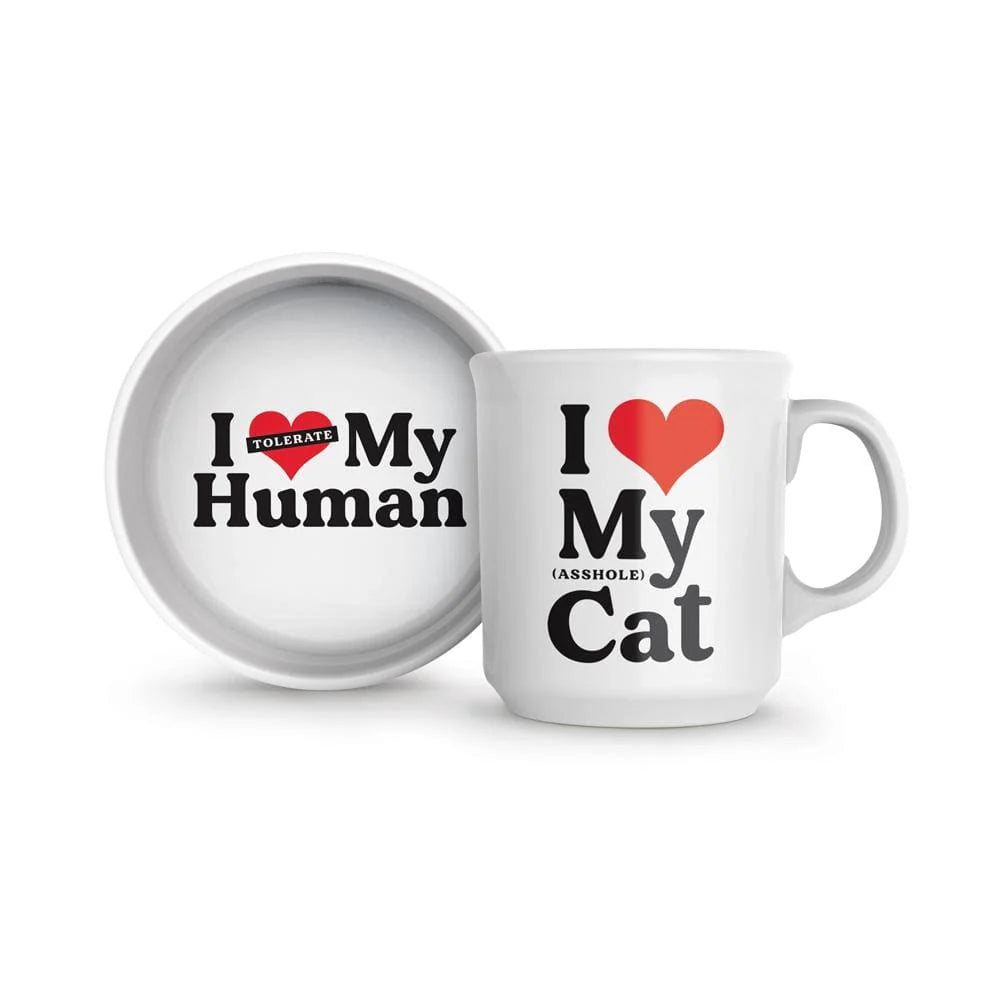 Howligans Mug & Cat Bowl Set