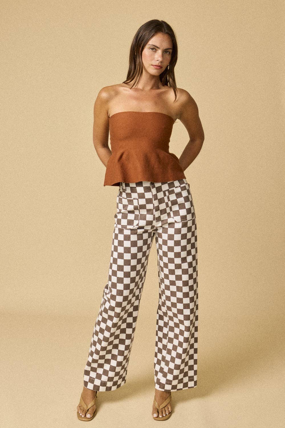 Demi Checkered Bottoms