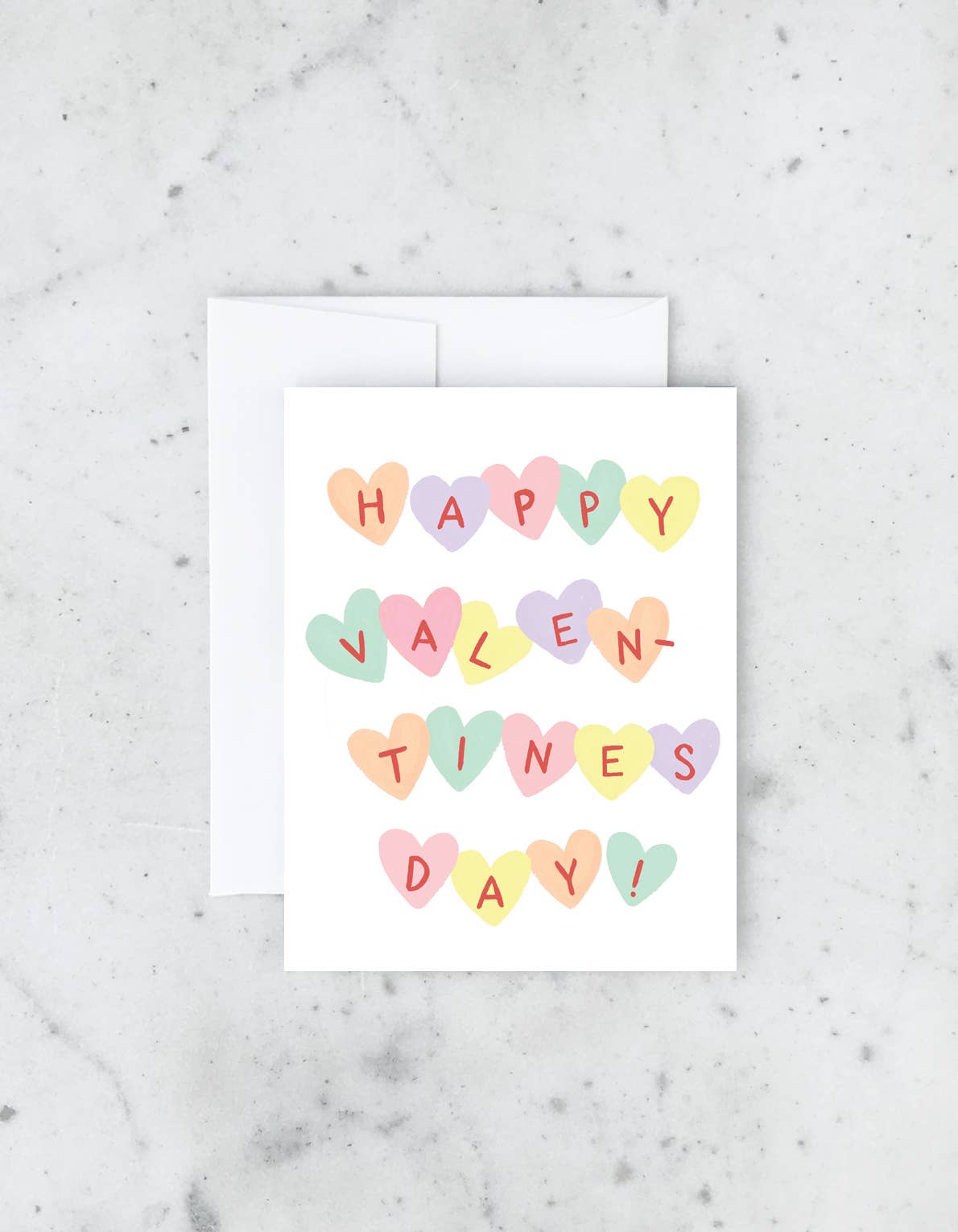 Conversation Hearts Greeting Card