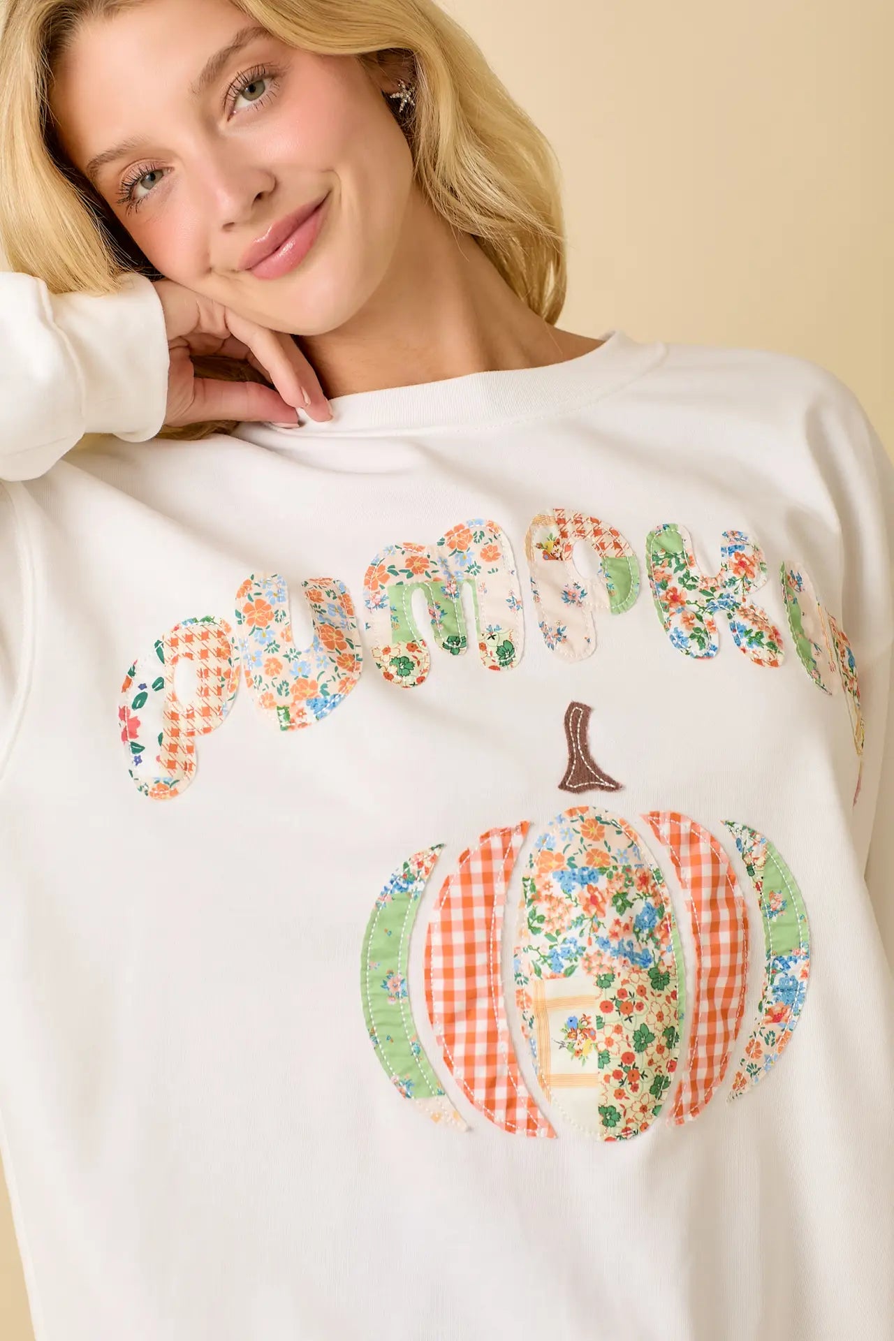 Pumpkin Patchwork Sweatshirt