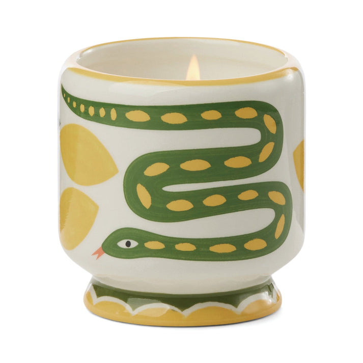 Hand painted 8oz Ceramic Candle
