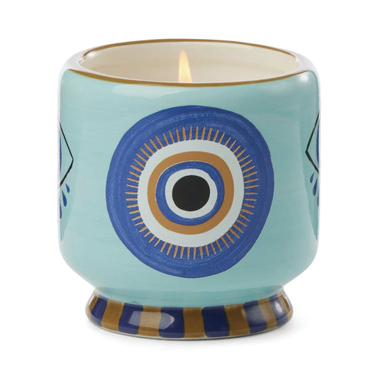 Hand painted 8oz Ceramic Candle