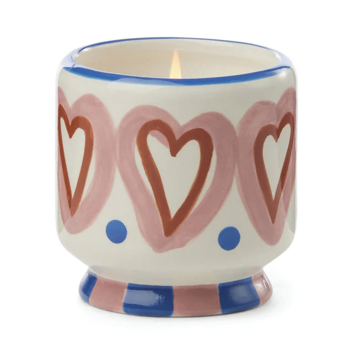 Hand painted 8oz Ceramic Candle