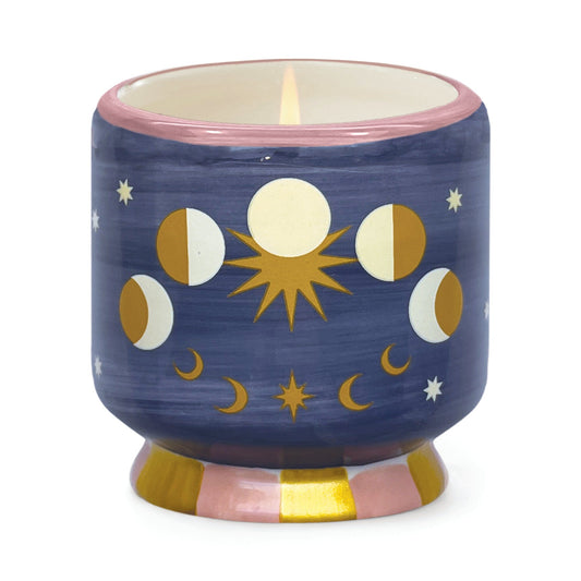 Hand painted 8oz Ceramic Candle
