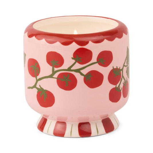 Hand painted 8oz Ceramic Candle