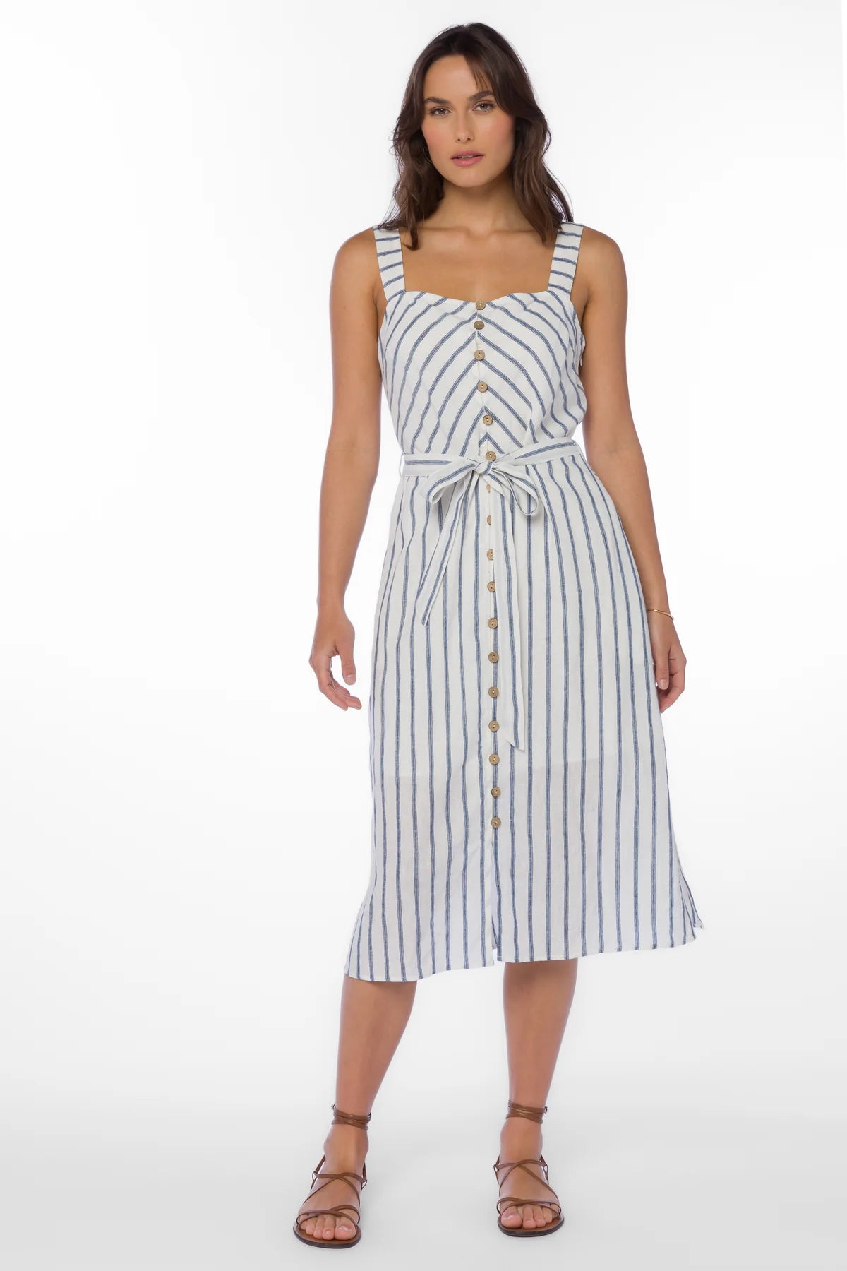 Amber Navy Striped Dress