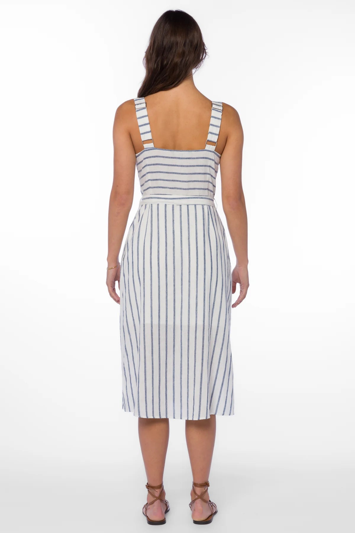 Amber Navy Striped Dress