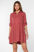 Bree Rolled Sleeve Dress