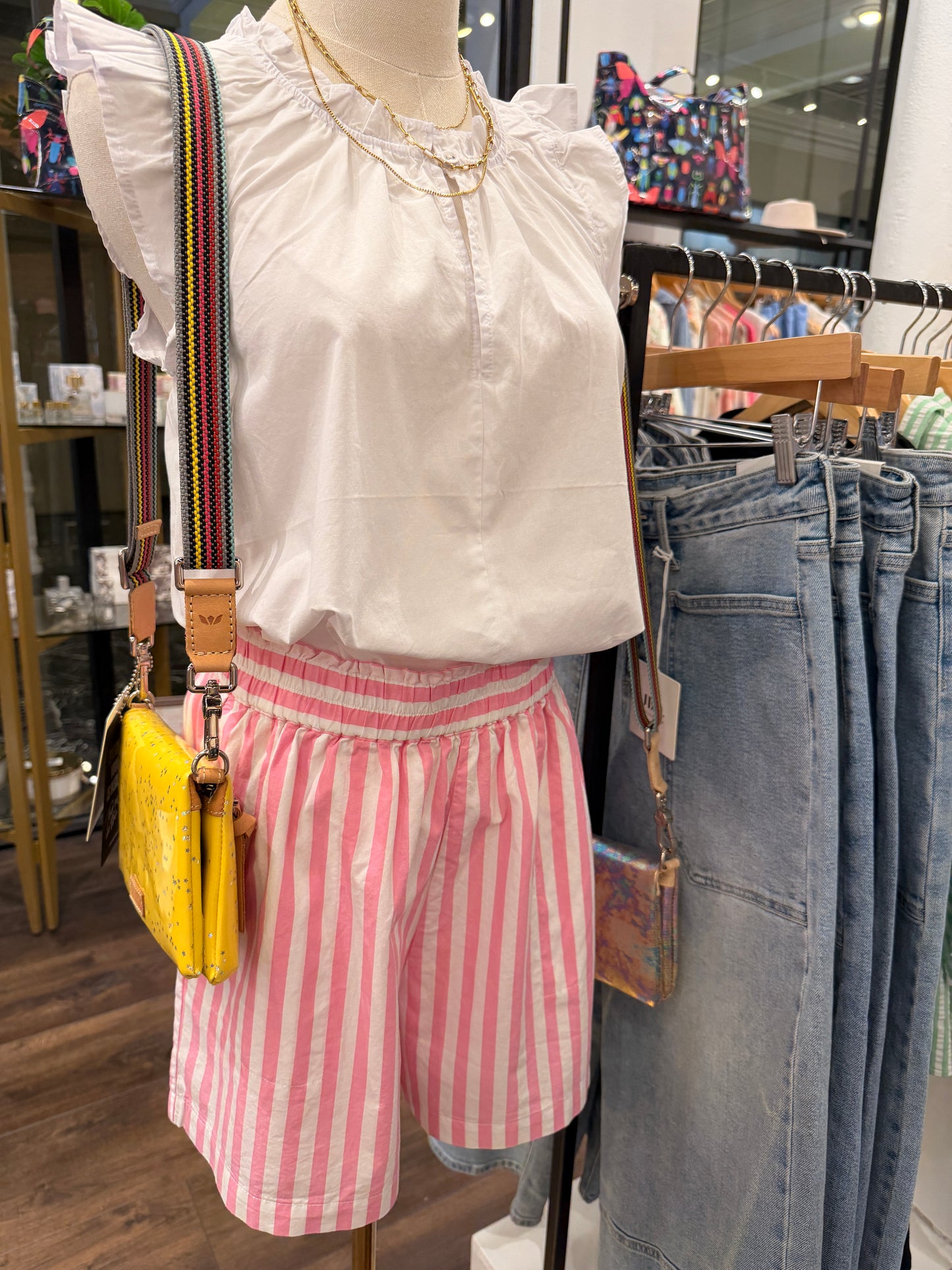 Kalyssa Striped Shorts