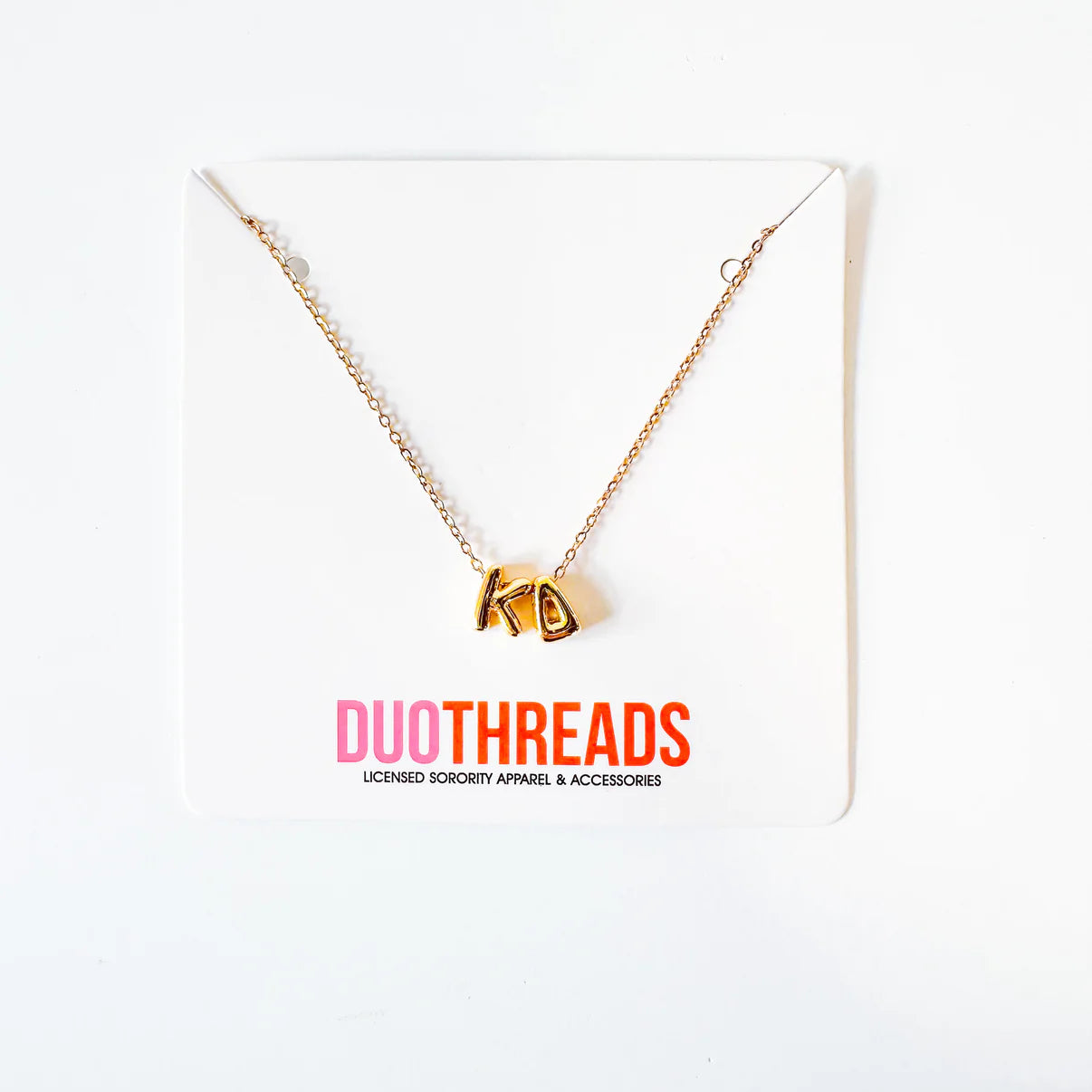 Greek Bubble Letter Necklace