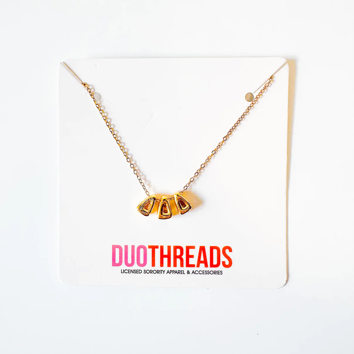 Greek Bubble Letter Necklace