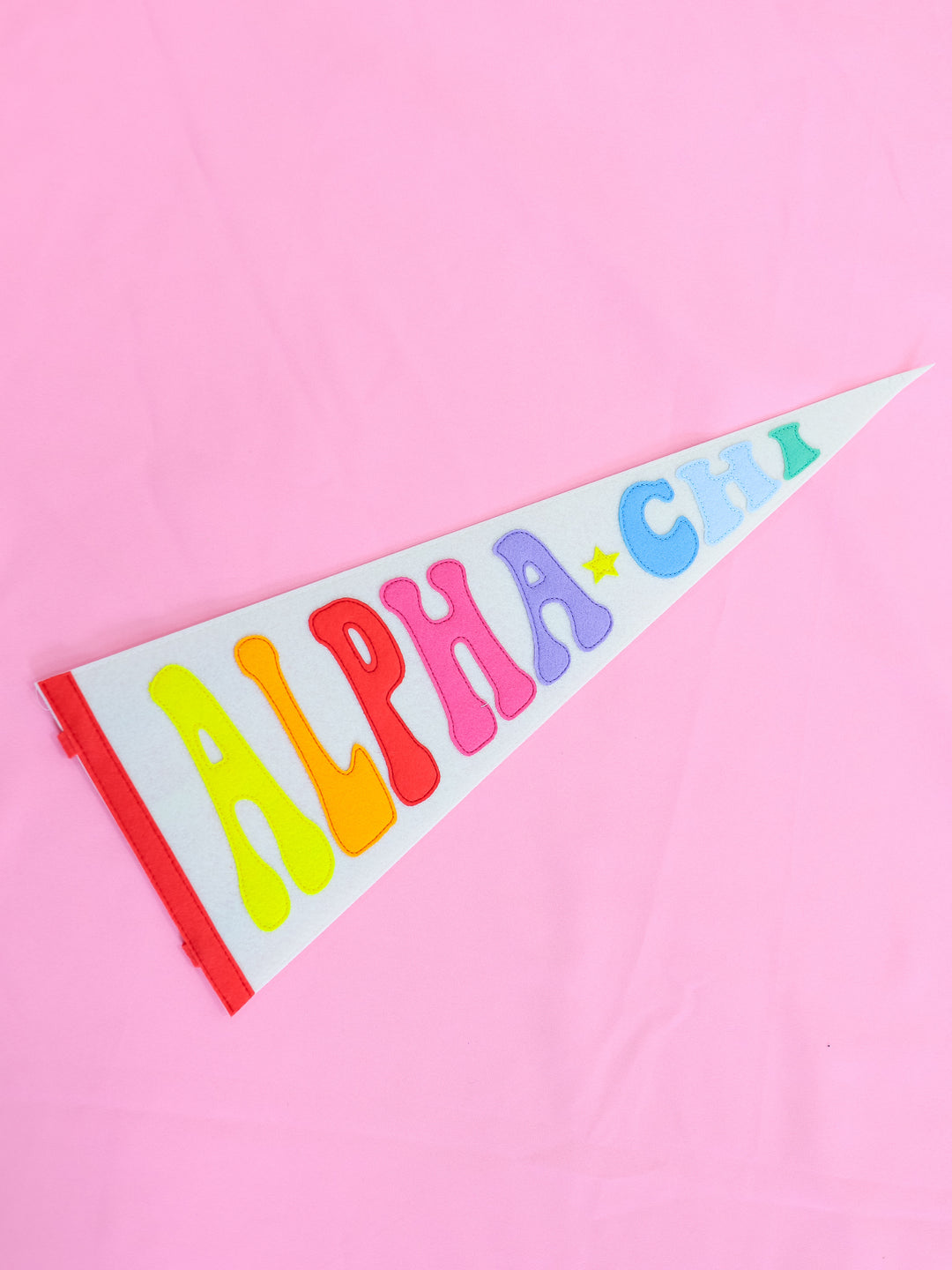 Greek Rainbow Pennant Flag