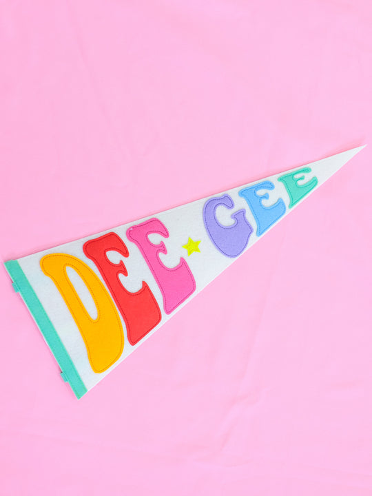 Greek Rainbow Pennant Flag