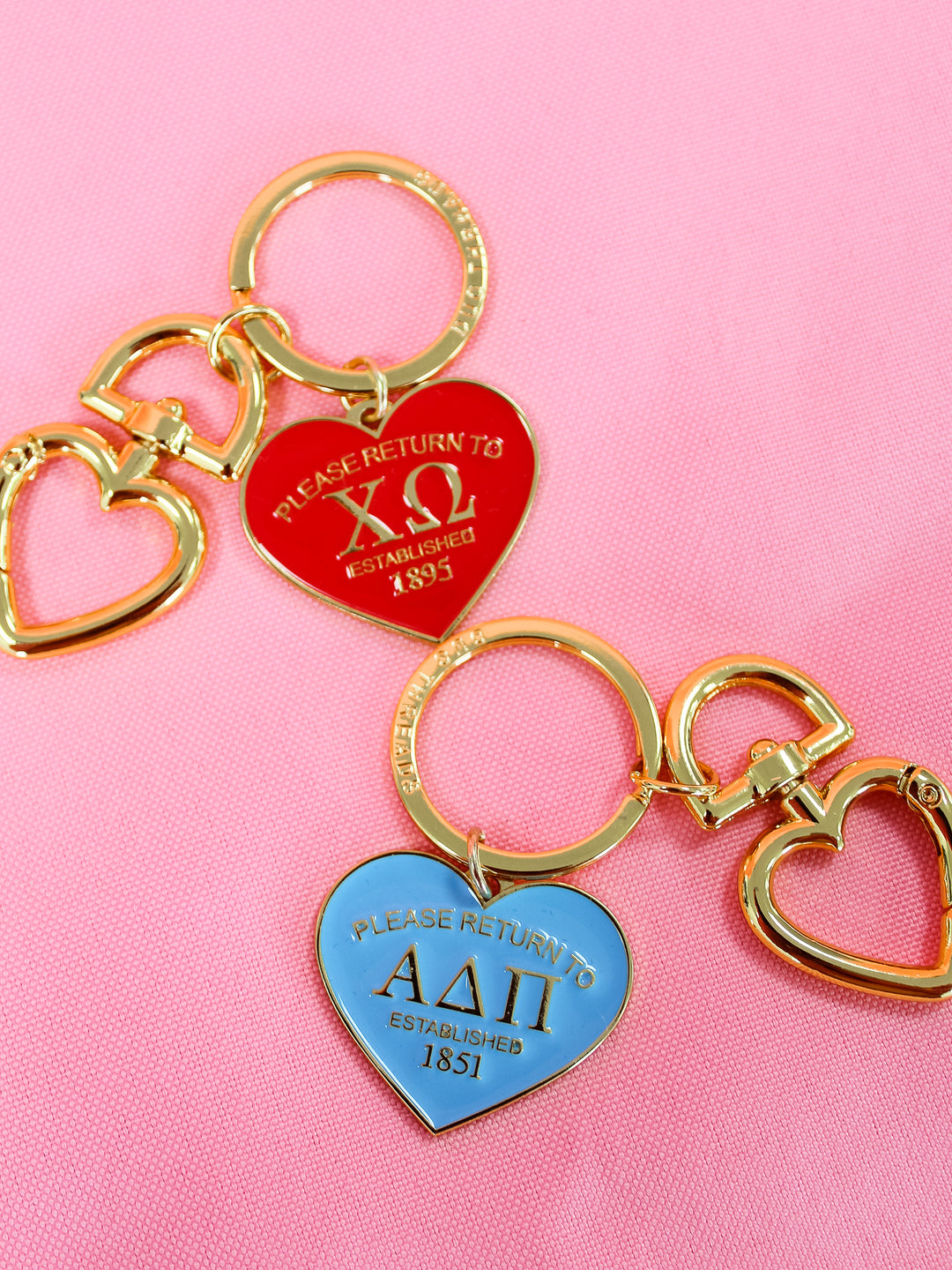 Greek Please Return Keychain