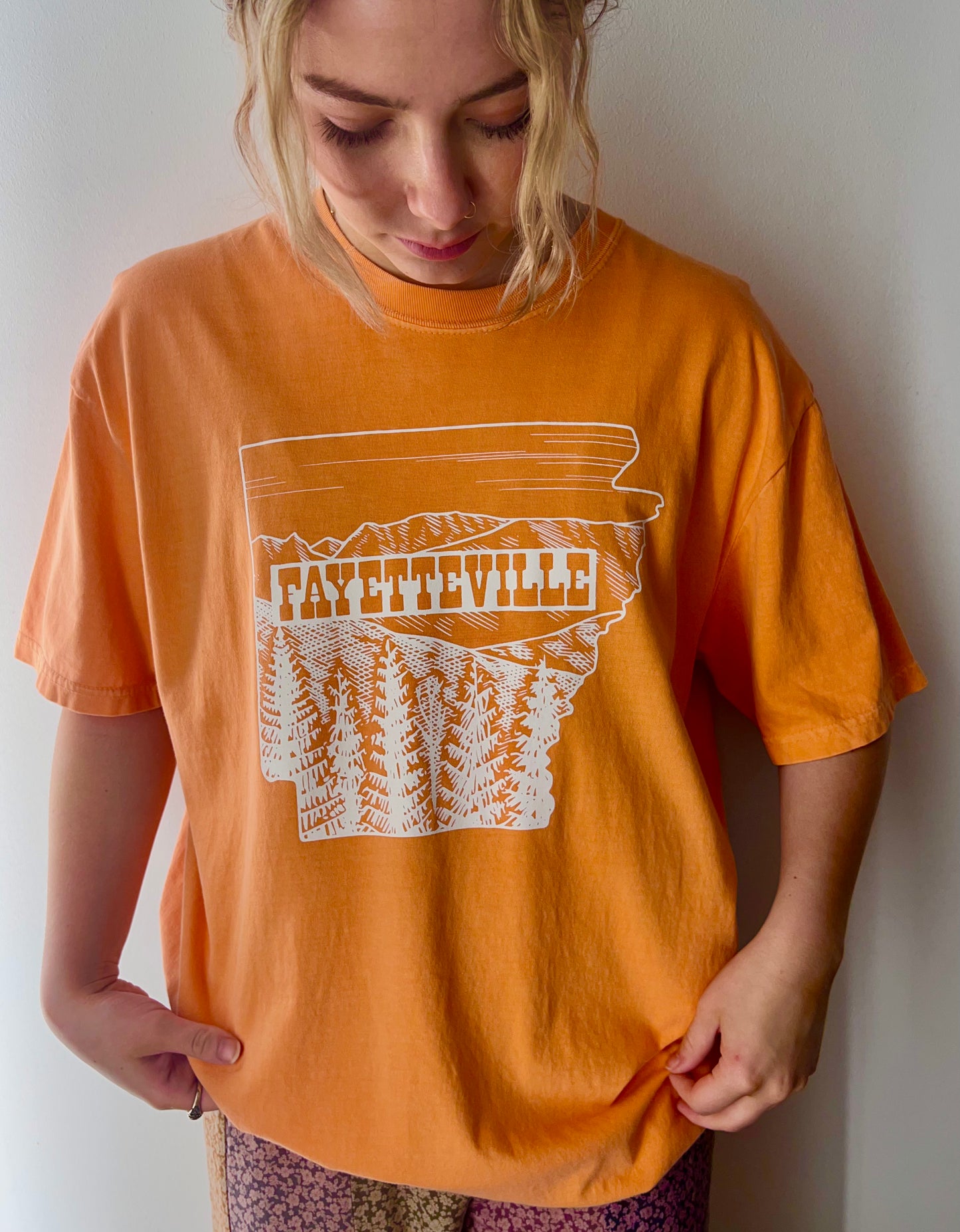 Fayetteville Woodblock Short Sleeve Tee