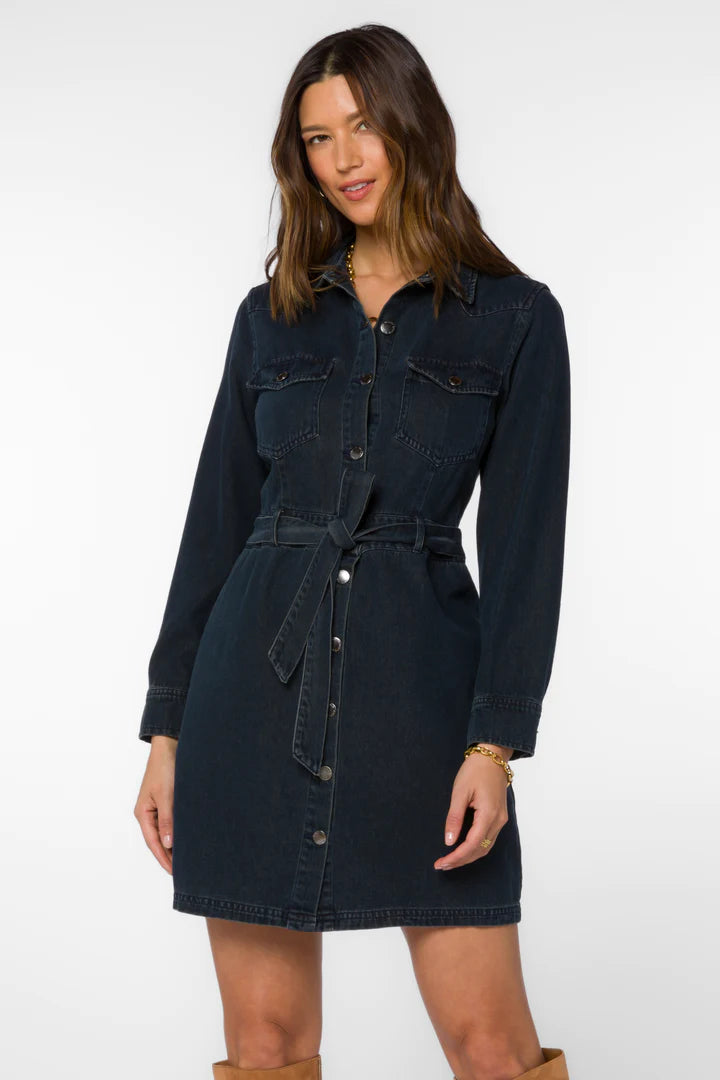 Sahara Long Sleeve Denim Dress