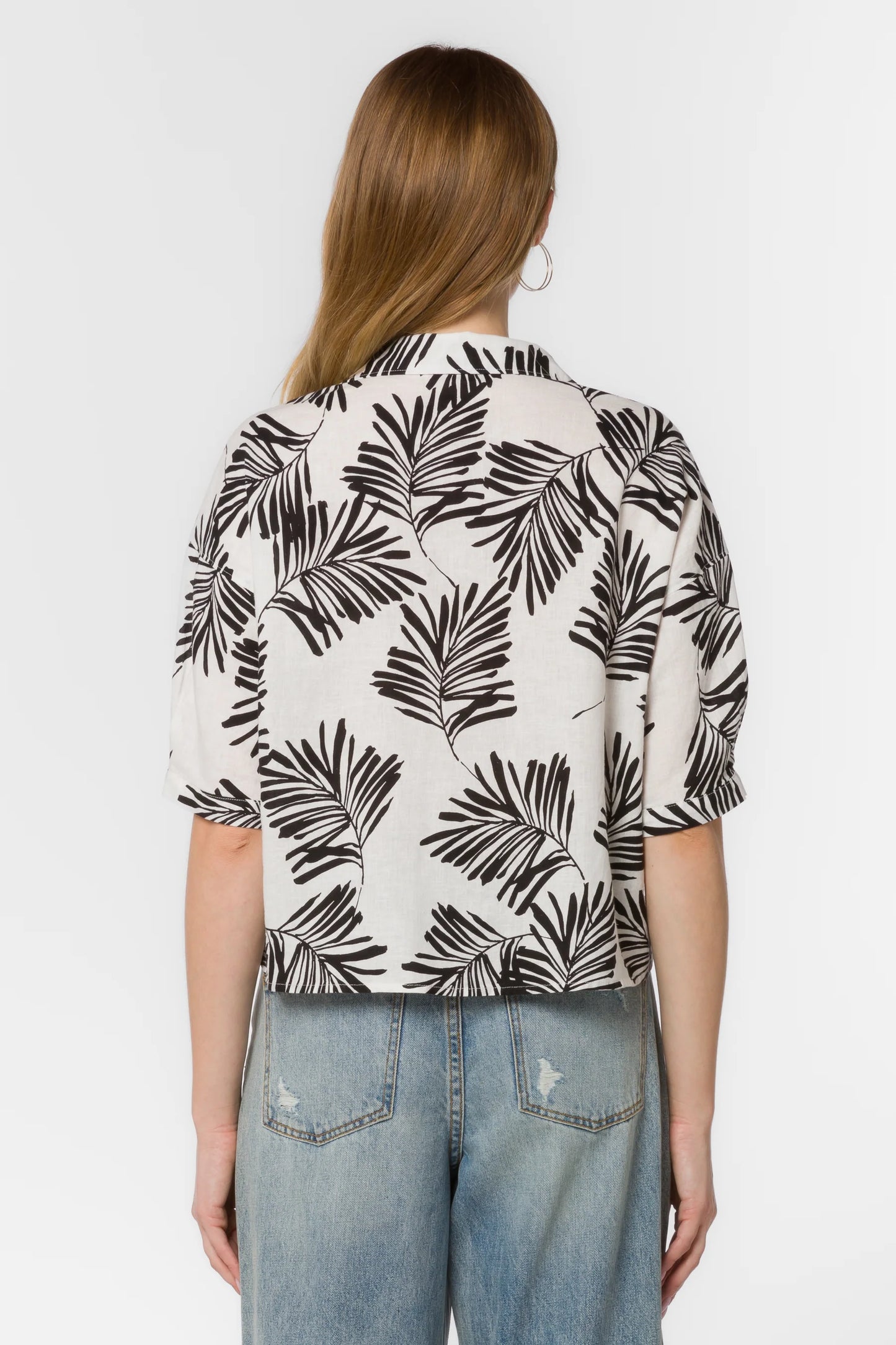 Shaymarie Short Sleeve Print Top