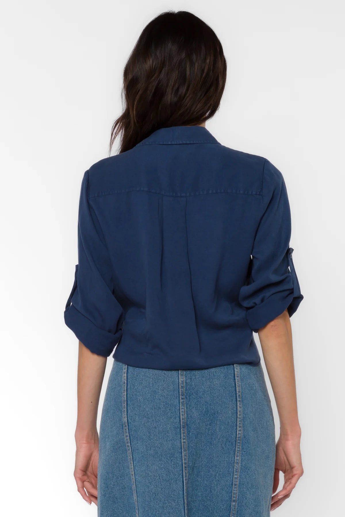 Solange Roll Tab Sleeve Top