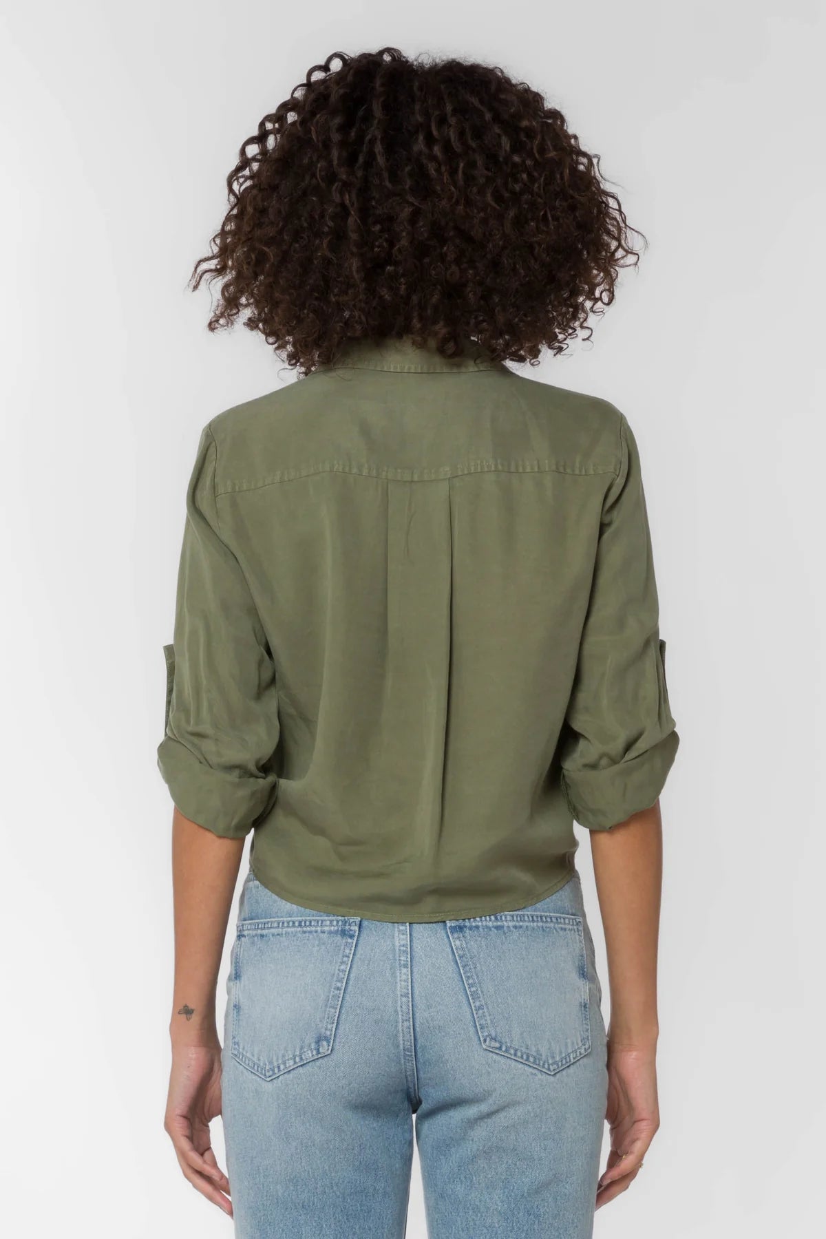 Solange Roll Tab Sleeve Top