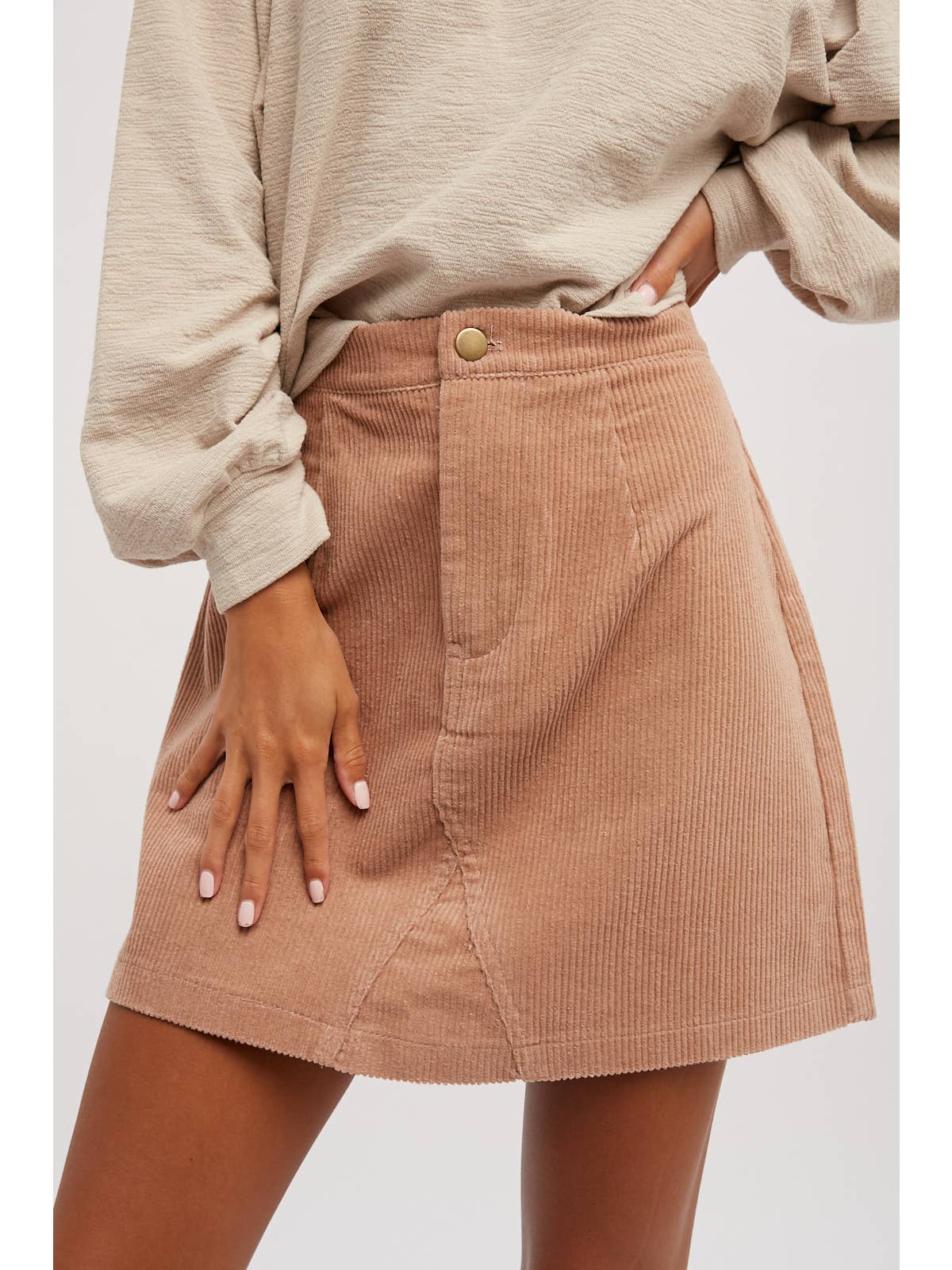 Corduroy Mini Skirt