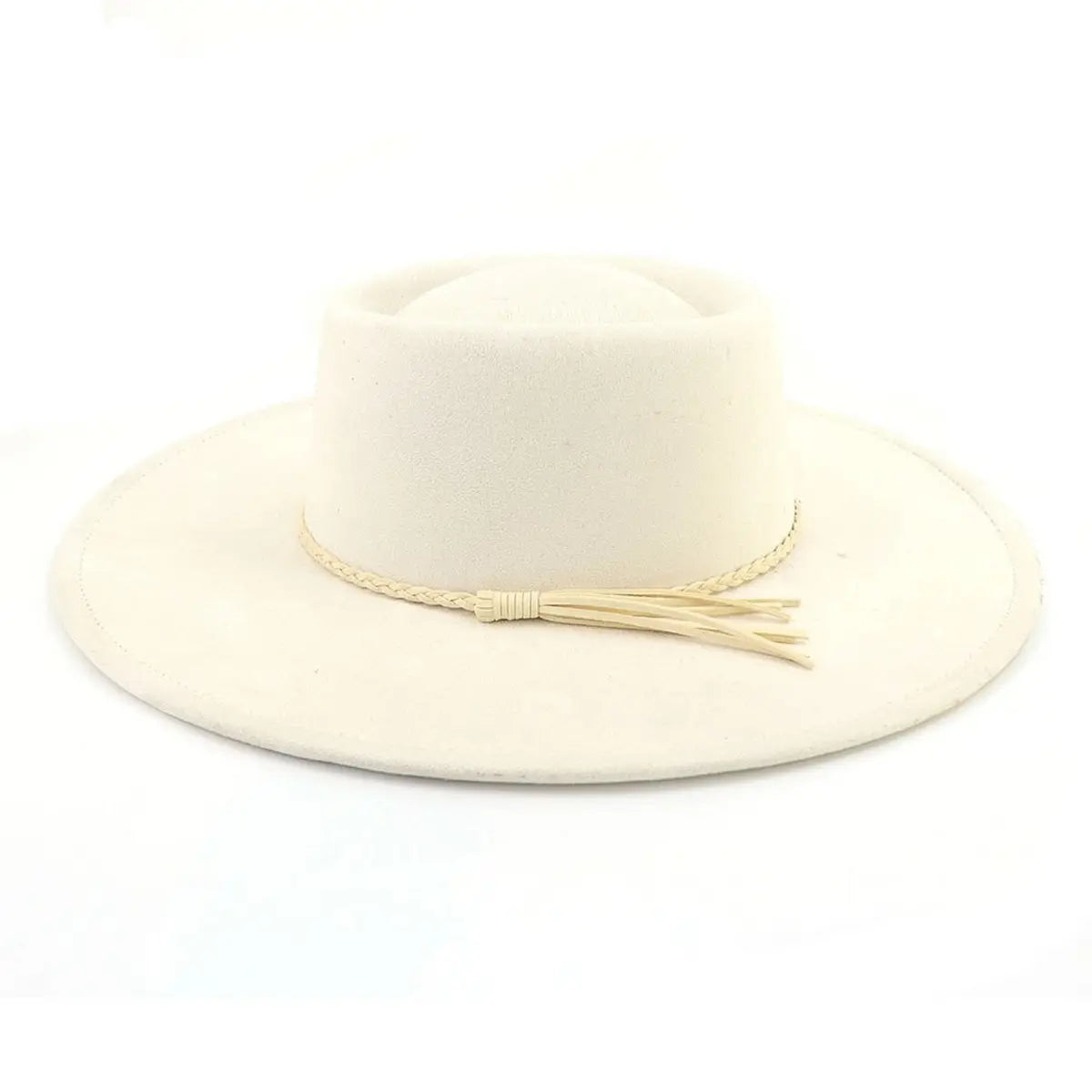 Wide Brim Flat Hat