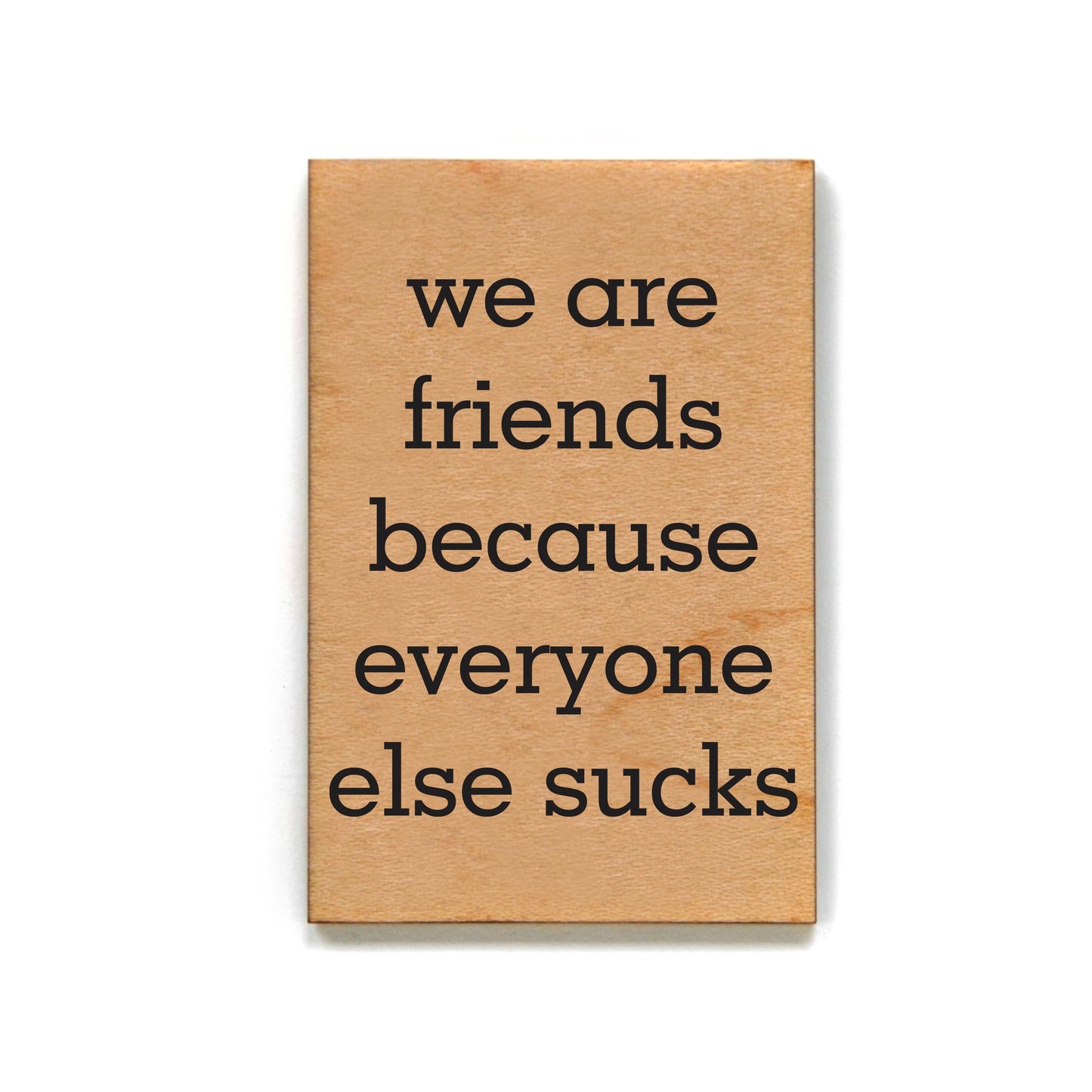 We Are Friends Because Everyone Else Sucks Magnet