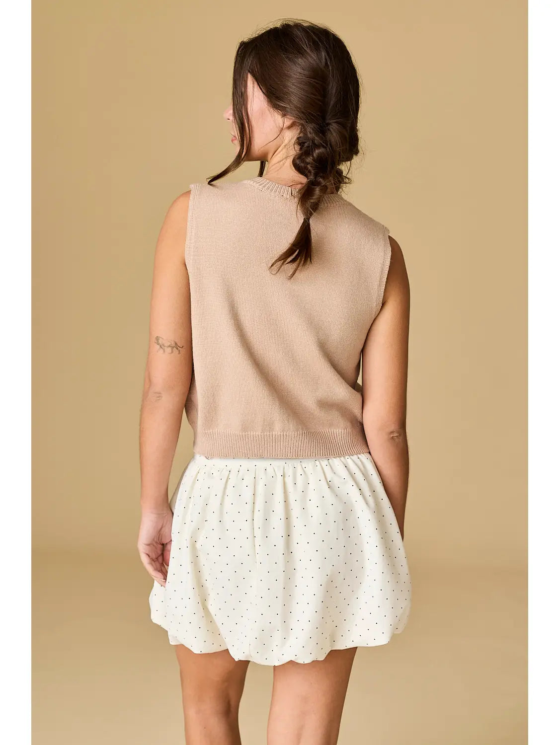 Blaire Polka Dot Bubble Hem Skirt
