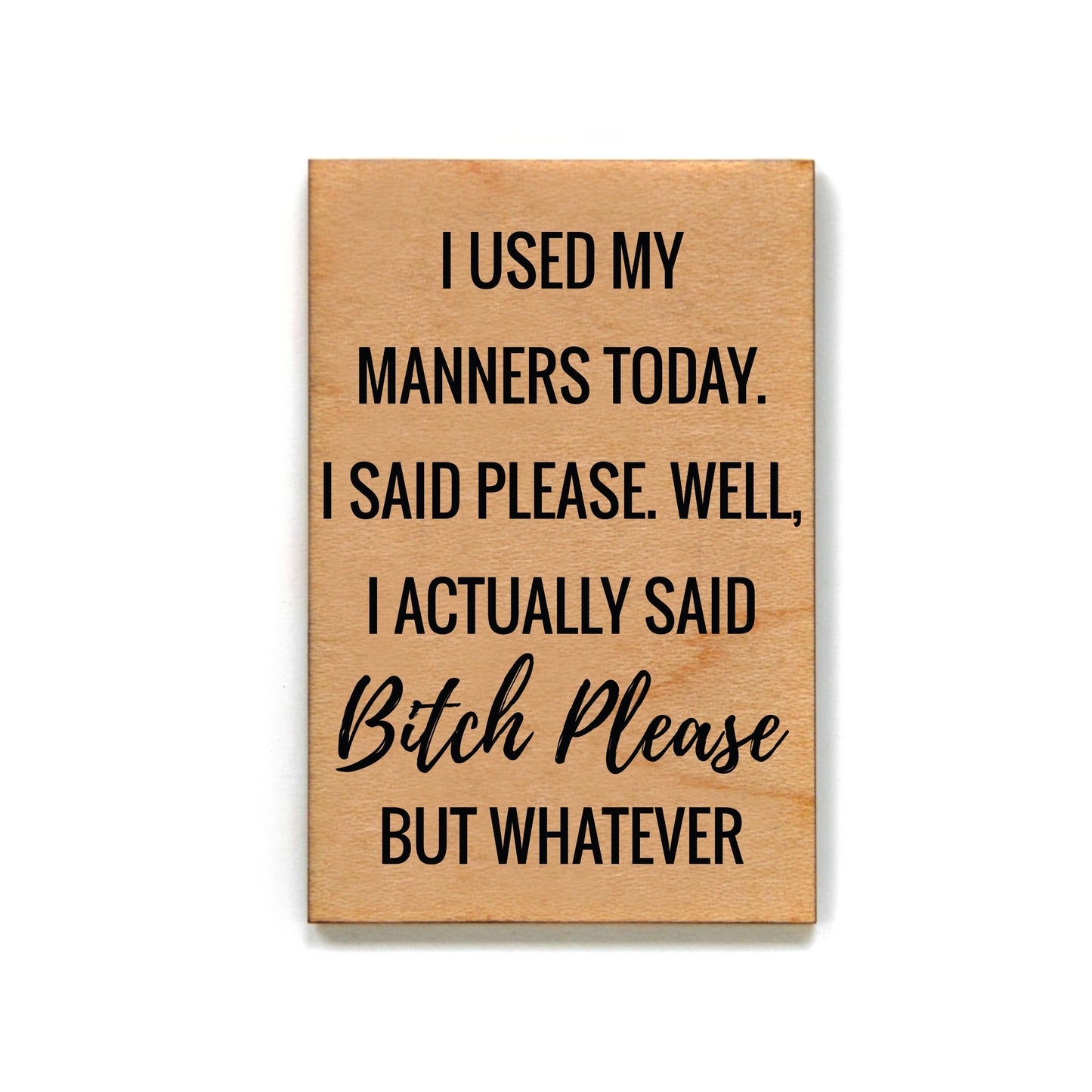 I Used My Manners Today Magnet
