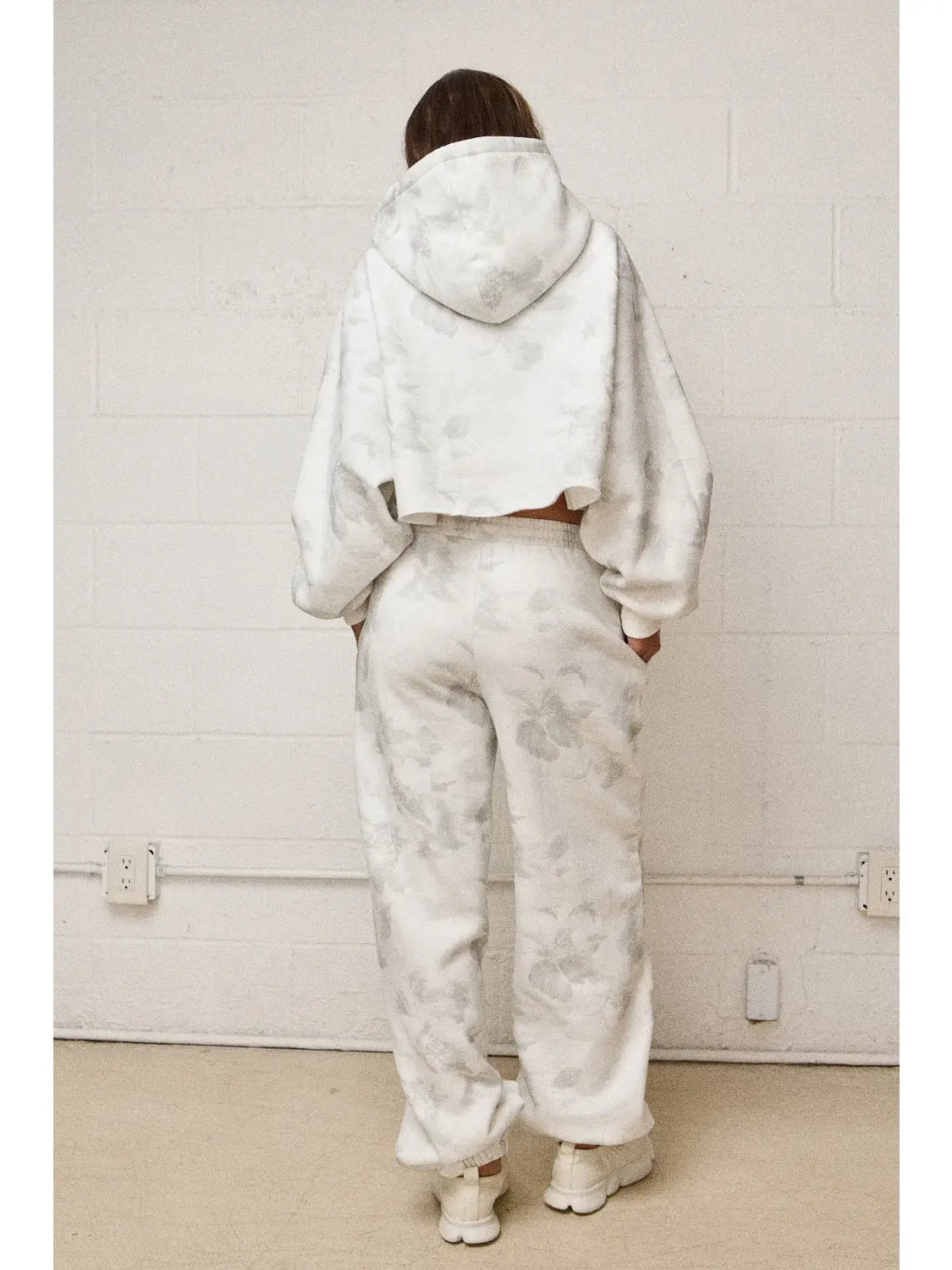 Cloudy Days Floral Joggers