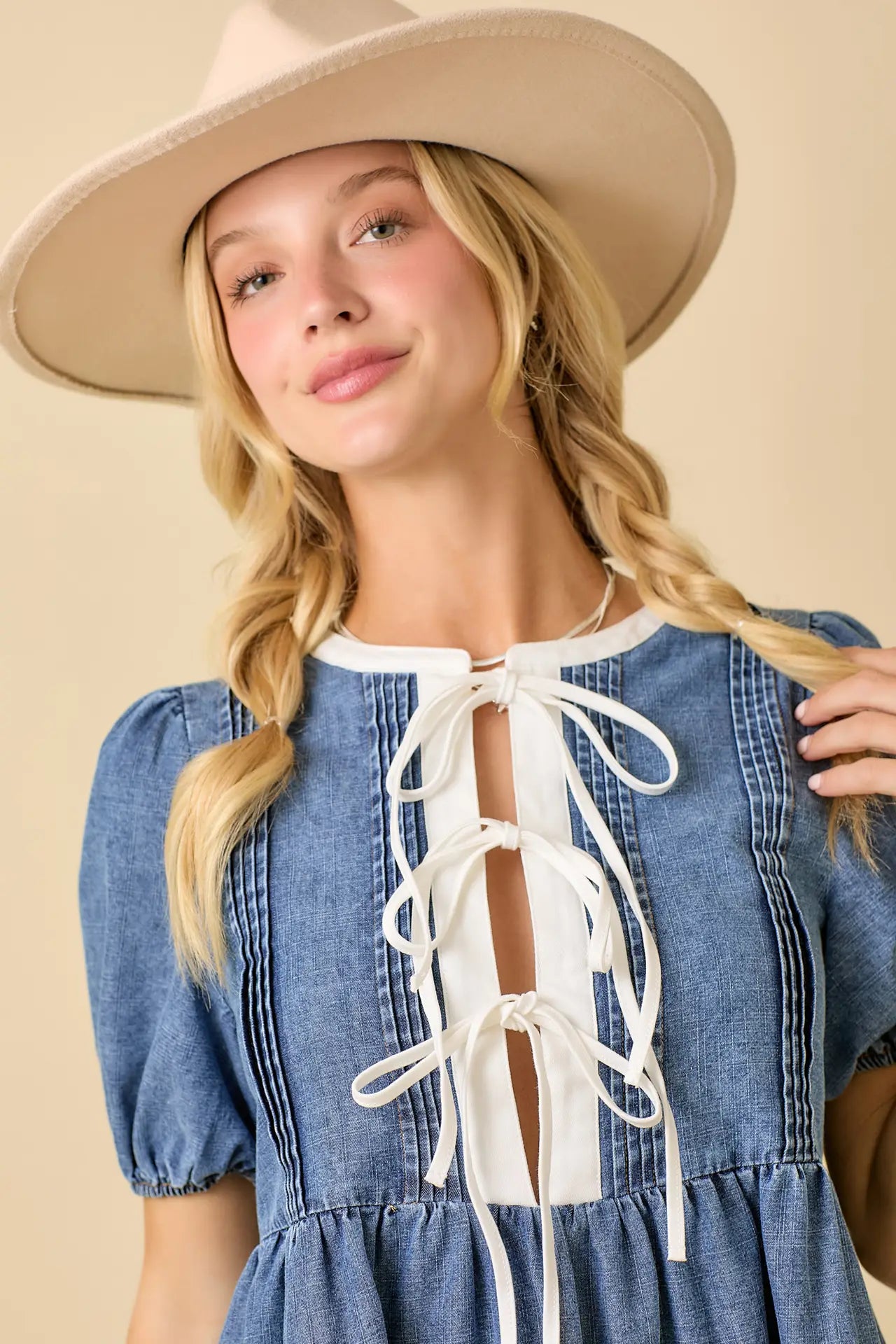 Denim Baby Doll Dress