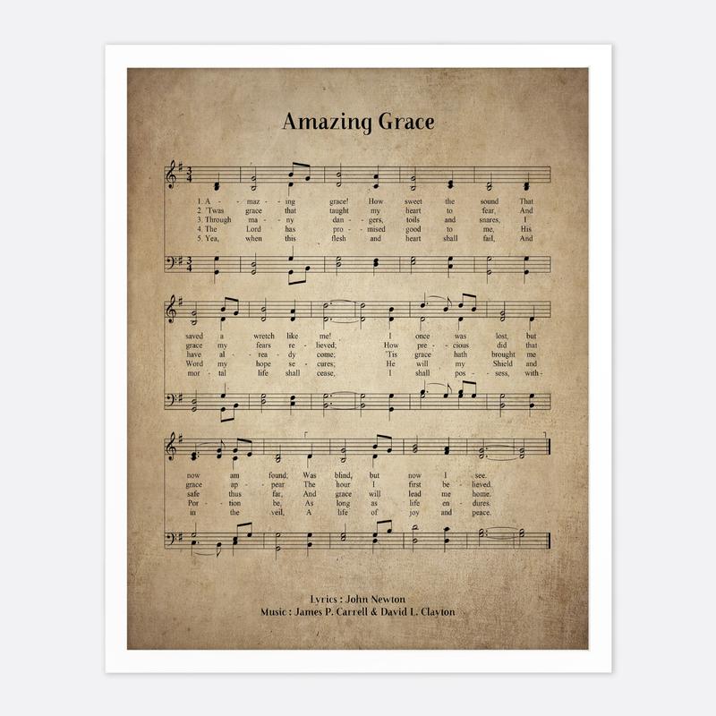 Amazing Grace Unframed Wall Art