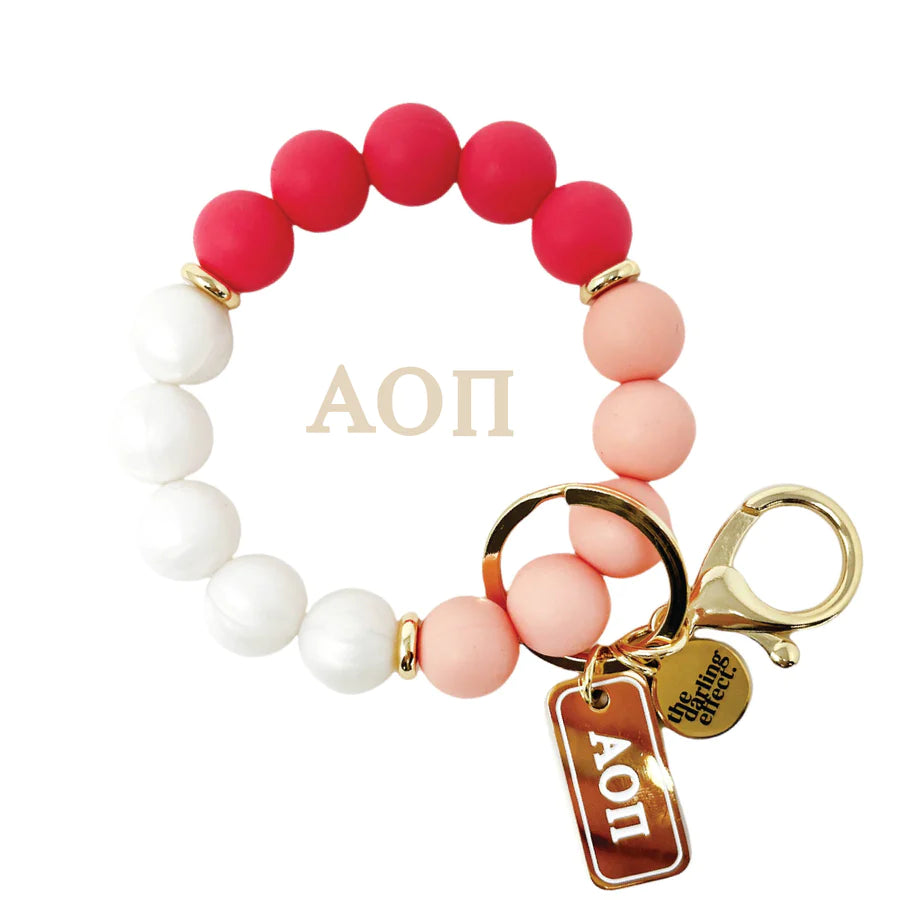 Greek Hands-Free Keychain Wristlet