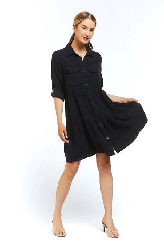 Bree Rolled Sleeve Dress