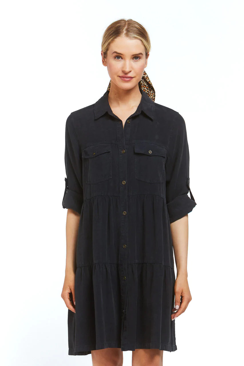 Bree Rolled Sleeve Dress