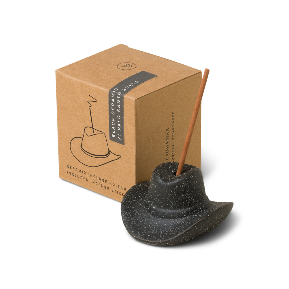 Ceramic Cowboy Hat Incense Holder