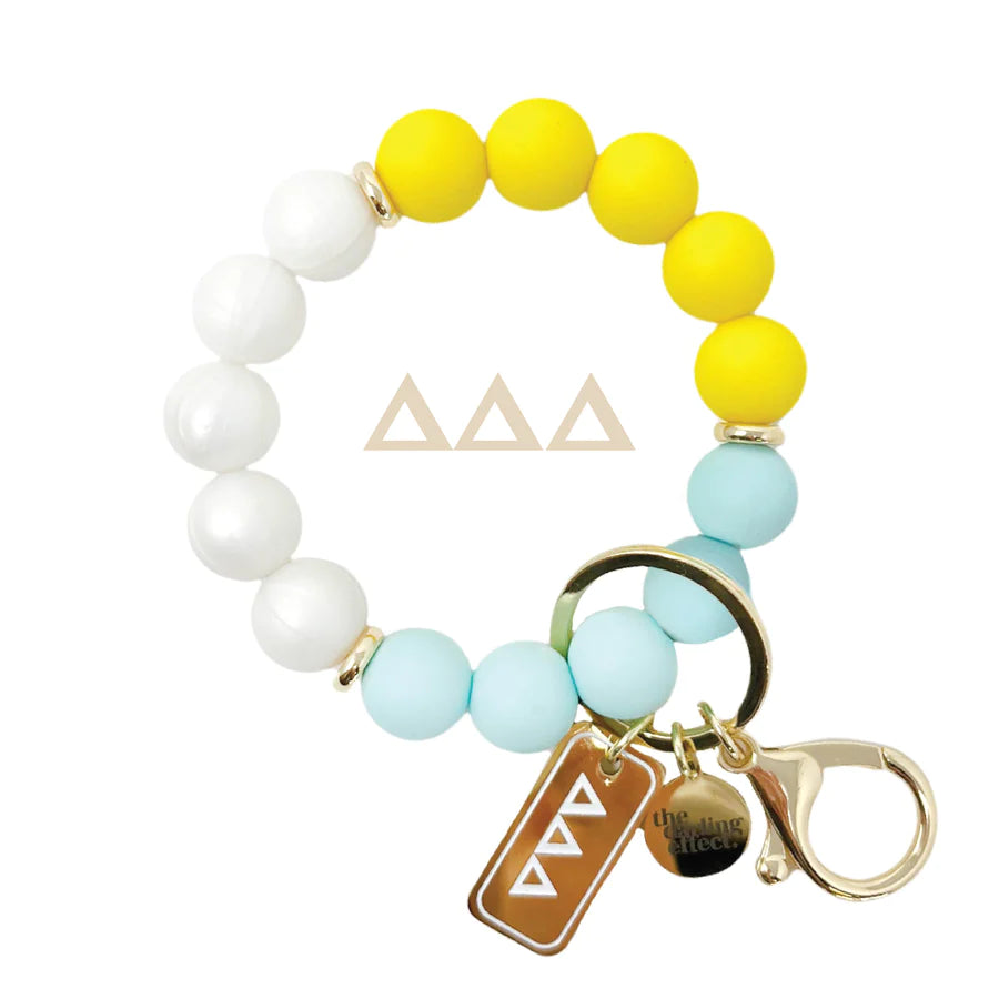 Greek Hands-Free Keychain Wristlet