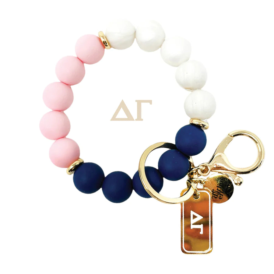 Greek Hands-Free Keychain Wristlet