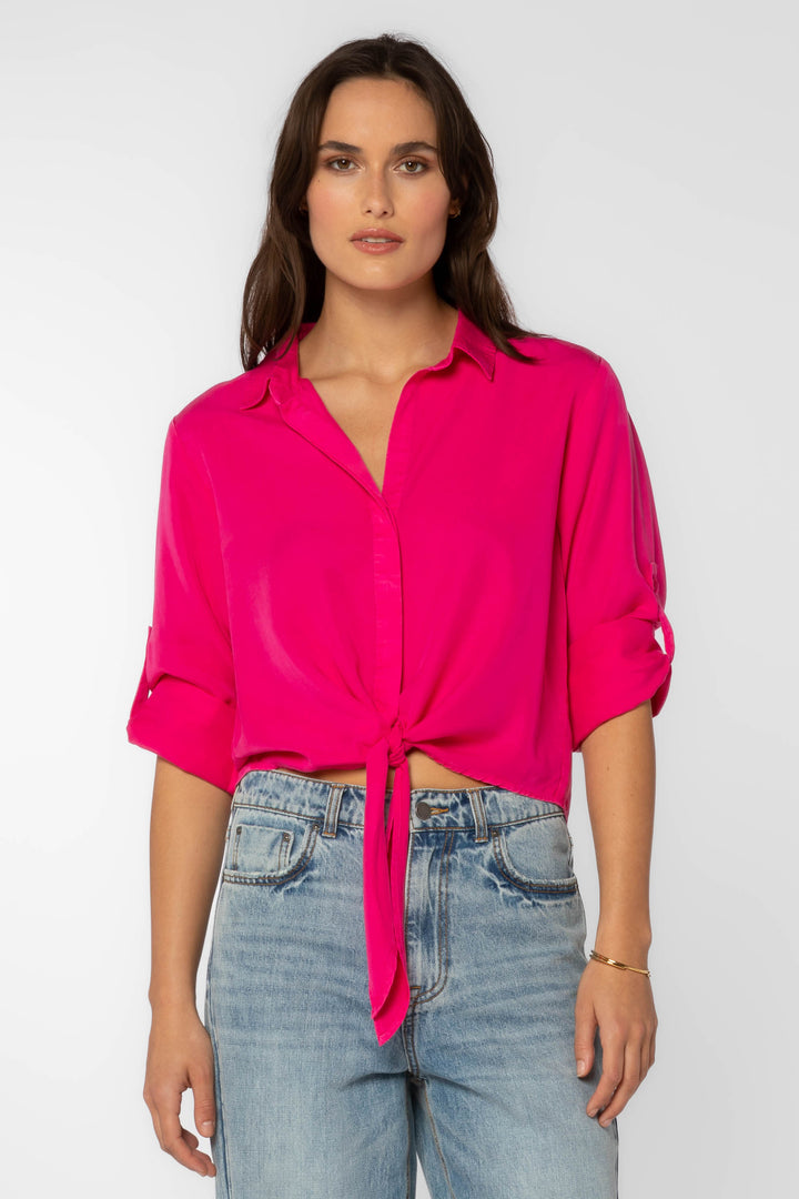 Solange Roll Tab Sleeve Top