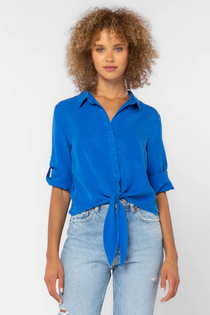 Solange Roll Tab Sleeve Top