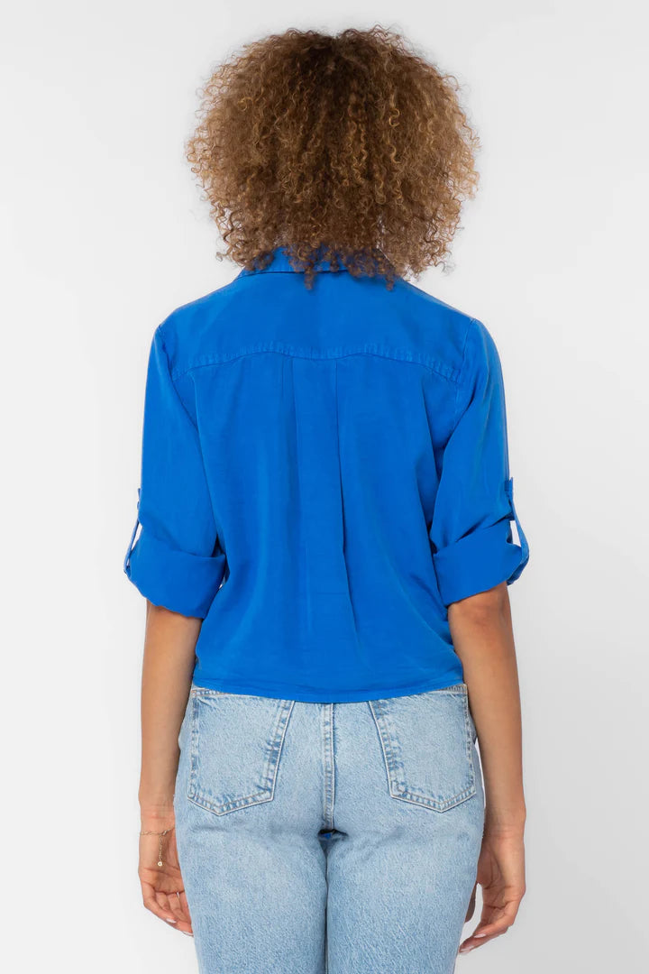 Solange Roll Tab Sleeve Top