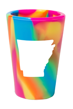 Silipint Arkansas Shot Glasses